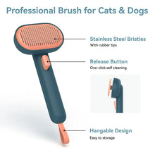 Load image into Gallery viewer, Self-Cleaning Kitty Brush – Effortless Grooming for a Happy, Healthy Cat
