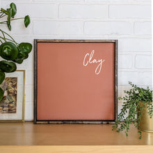 Load image into Gallery viewer, "Home Is Where My Dog Is" dog wood sign available in multiple frame colours
