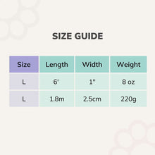 Load image into Gallery viewer, Waterproof dog leash size guide - 6 foot length
