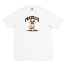Load image into Gallery viewer, Frenchie Social Club T-Shirt in White, front graphic view
