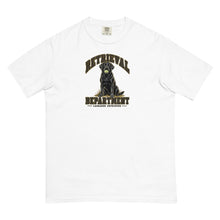Load image into Gallery viewer, Labrador Retrieval Department T-Shirt in White, front graphic view
