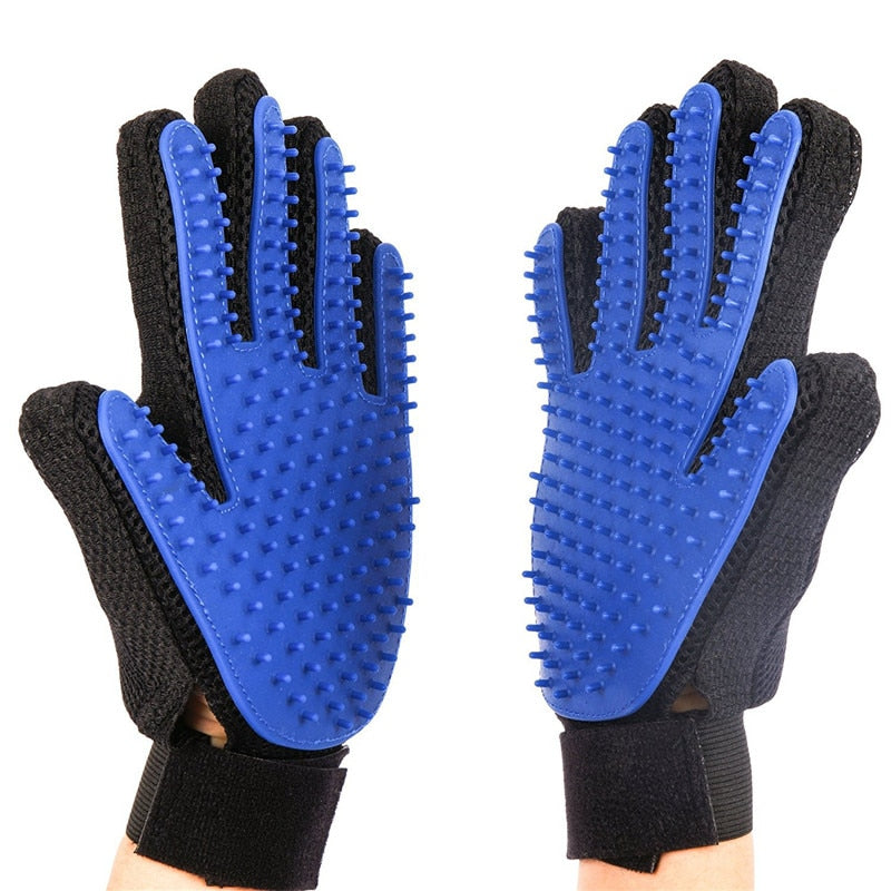 Groomster™ Deshedding Fur Grooming Gloves - Amani Reign